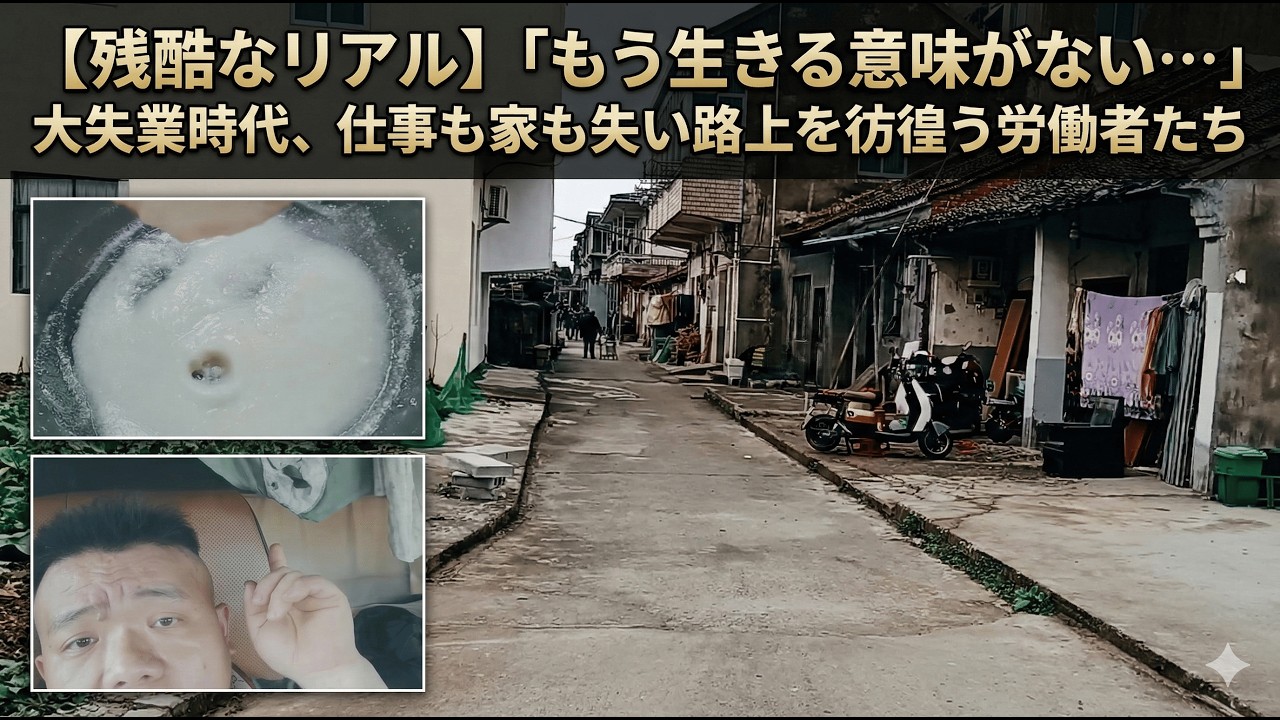 【残酷なリアル】「もう生きる意味がない&hellip;」大失業時代、仕事も家も失い路上を彷徨う労働者たち