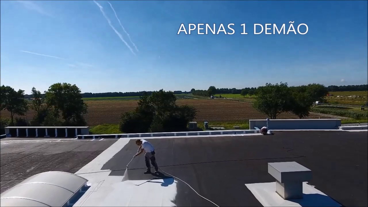 GE Enduris 3500 - membrana líquida de silicone para impermeabilizar telhado industrial