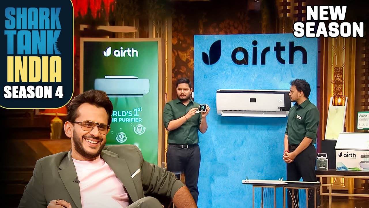 'Airth' Shark Tank पर आया, एक अनोखा और काम का समाधान लेकर | Shark Tank India S4 | Male Entrepreneurs