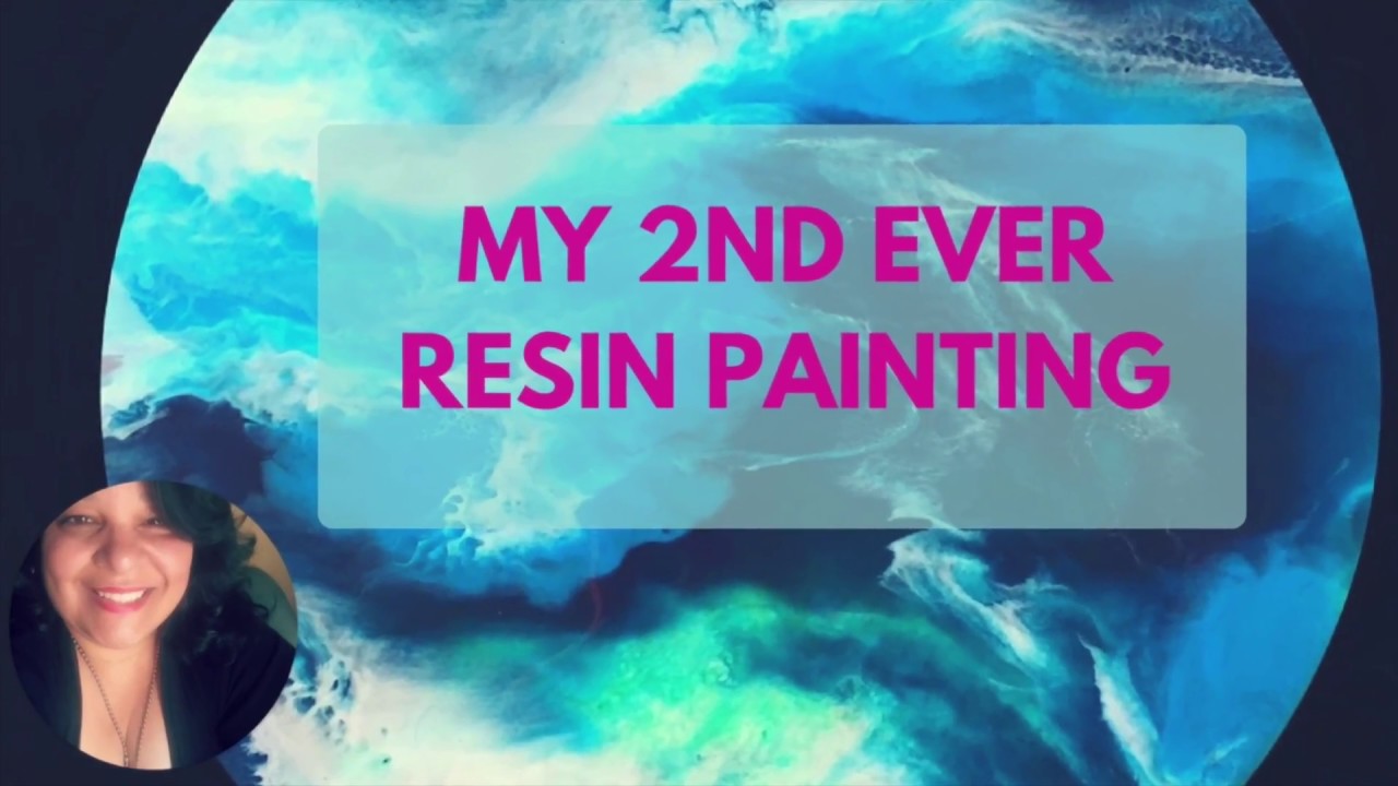 Resin Painting Stormy Seas,  My 2nd Resin Painting Ever!