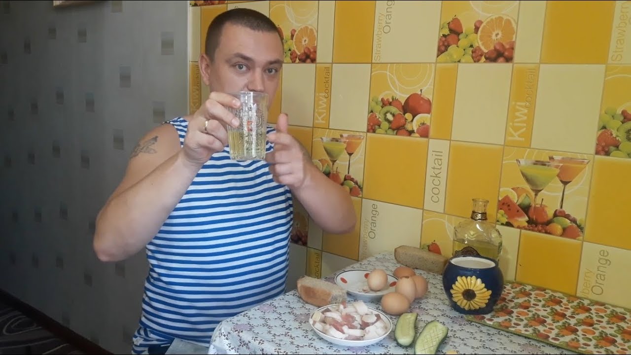 Пью САМОГОН с салом и яйцами! Как не болеть с перепоя? 