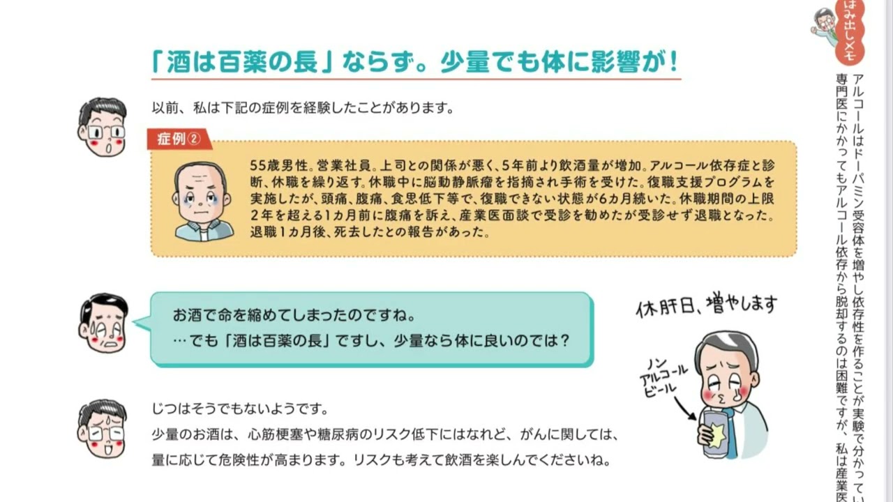 アルコール依存症　#医療を翻訳する#産業医の知恵#会社で役立つ医学