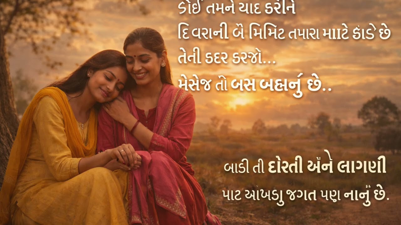 જે તમને યાદ કરે તેની કદર કરજો ❤️ | Gujarati Emotional Quote Video