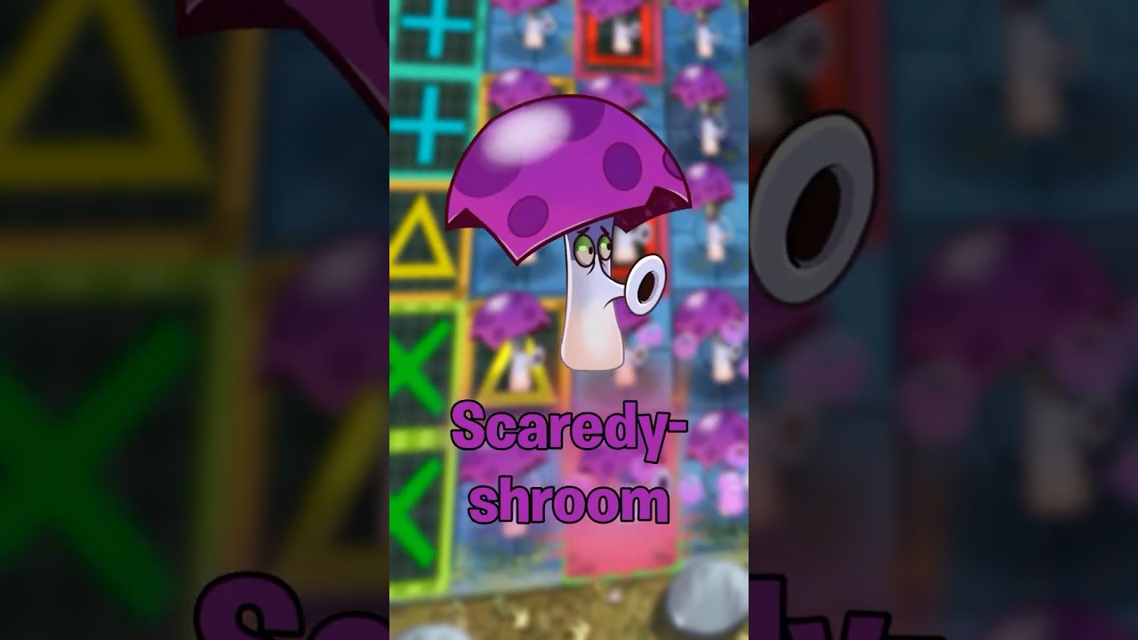 Scaredy-shroom Is GROSSLY Overtuned In PVZ2. #pvz #plantsvszombies #pvz2
