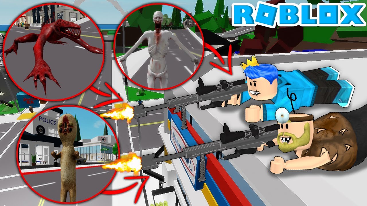 AKU DAN PAK UNAT JADI SNIPER SCP YANG KABUR UNTUK MENYELAMATKAN KOTA SCOUTHAVEN DI ROBLOX!!