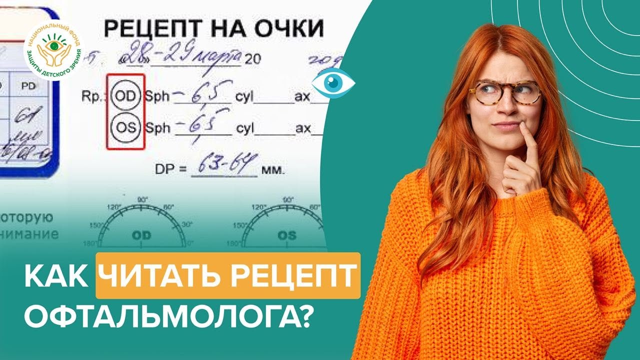 Как прочитать рецепт от офтальмолога? Простое объяснение для всех!