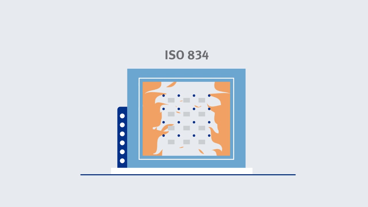 ISO 834: Fire resistance test for construction elements with EN 13501 classification (EN)