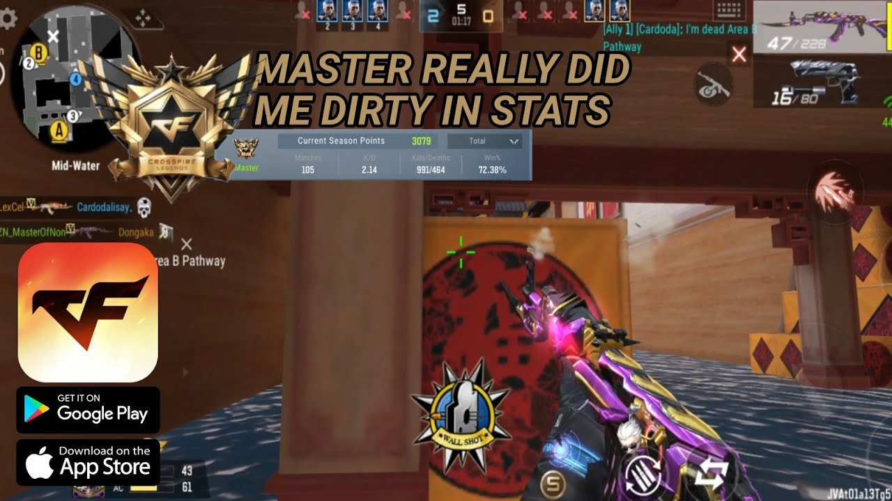 Crossfire Legends Rank match I 11 kills I Infinix GT 30 Pro