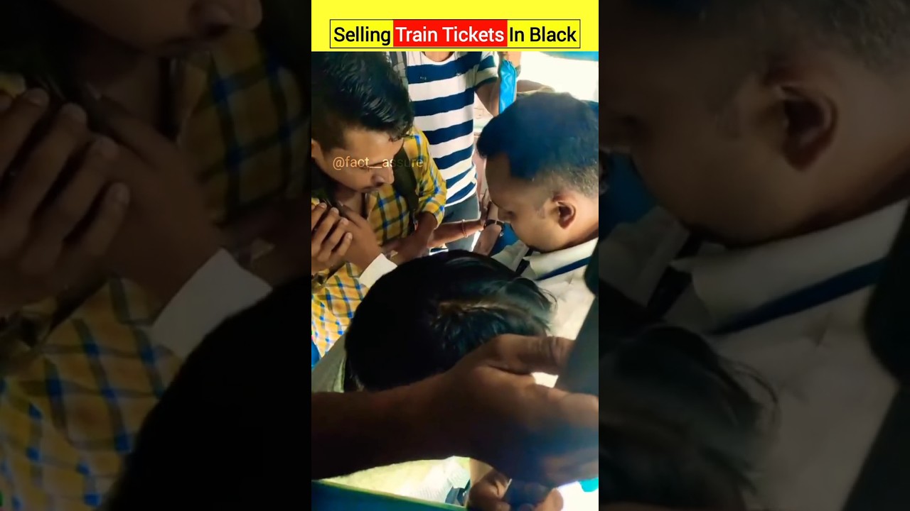Selling Train Tickets In Black 😱 #shorts #facts #viral
