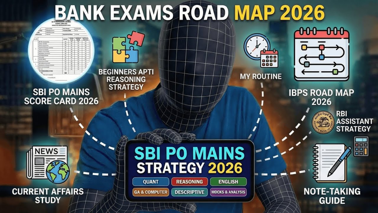 IBPS 2026 ROAD MAP,SBI PO MAINS STRATEGY 2026,CA NOTES TAKING GUIDE,WHO IAM .. BEGINNERS MISTAKES.🤝