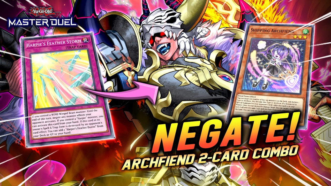 SHUT DOWN MONSTER EFFECT❗ ONLY 2-Card Combo Archfiend into this TOXIC card! [Master Duel]