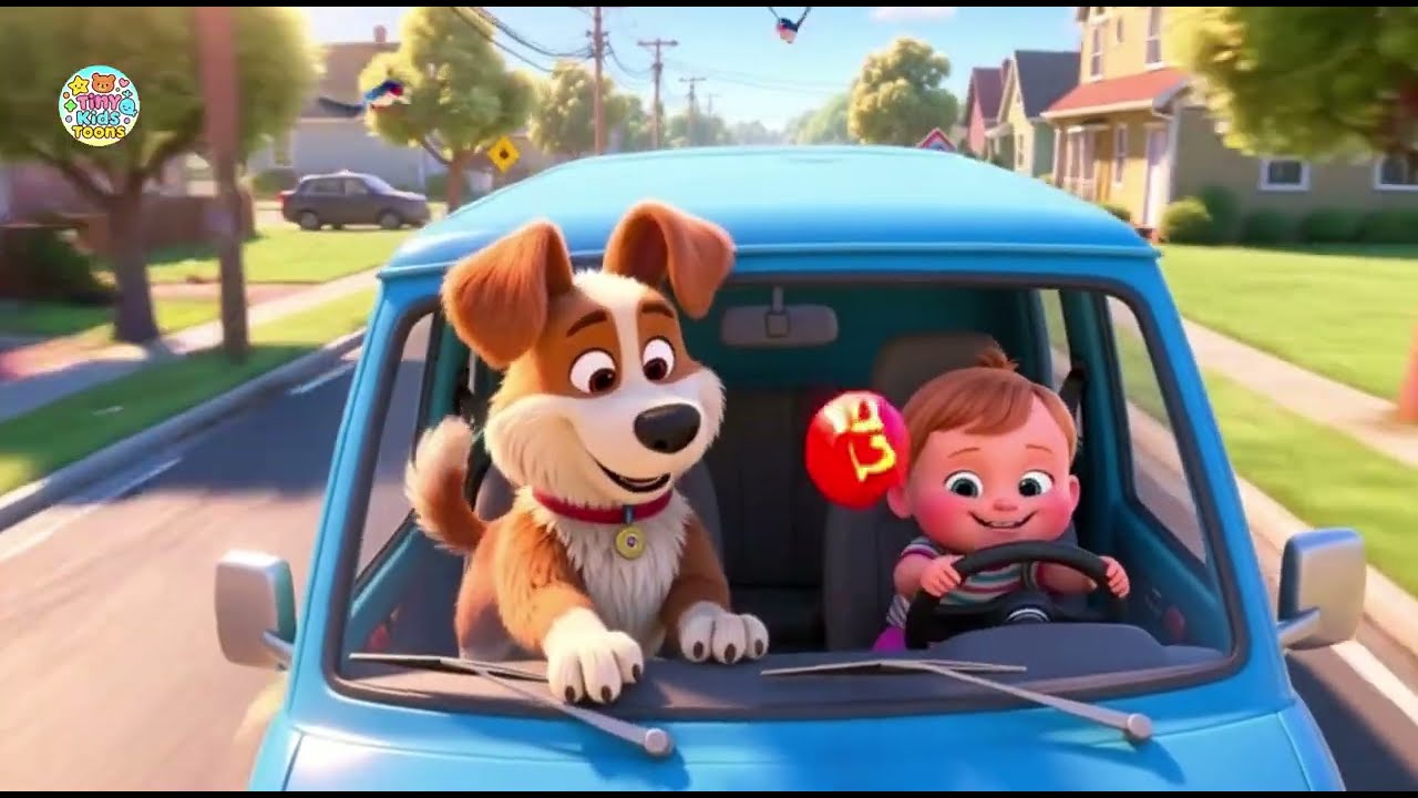 Learning 123 with Dog Van 🐶🚐 | Numbers Song for Kids | Counting Fun for Toddlers