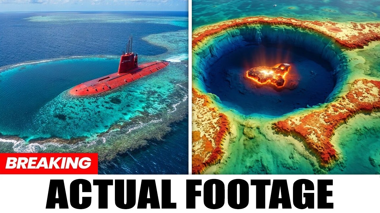 A Submarine Mapped the Great Blue Hole in 3D — What Appeared Left The Whole World Speechless!