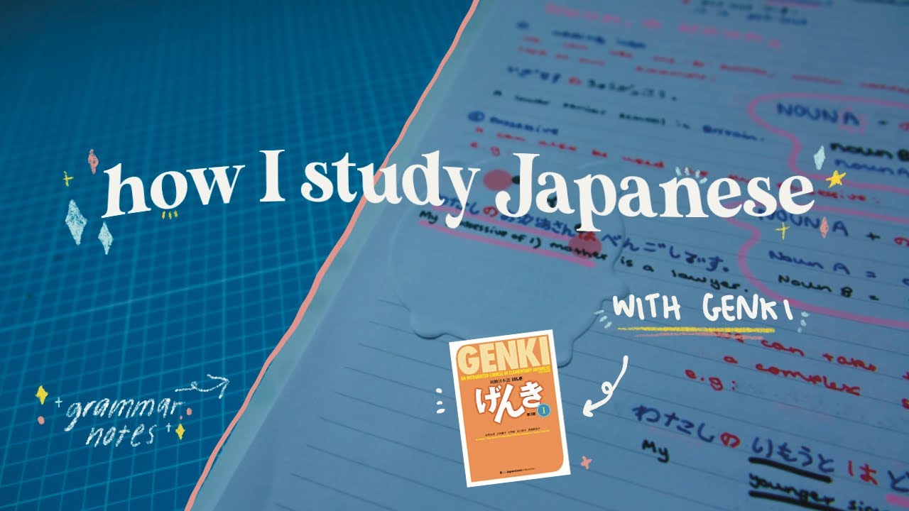 how i learn japanese with GENKI ~ study with me 〜CRAFTY PANGOLIN