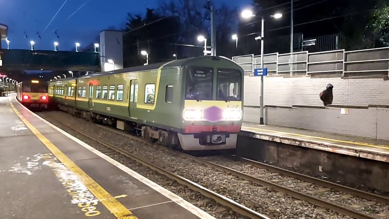 Rush hour weekday DART and Commuter services at bray shankill Dalkey and sandycove
