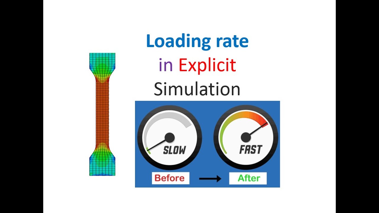 Loading rate in ABAQUS Explicit simulation ( for faster simulation run )