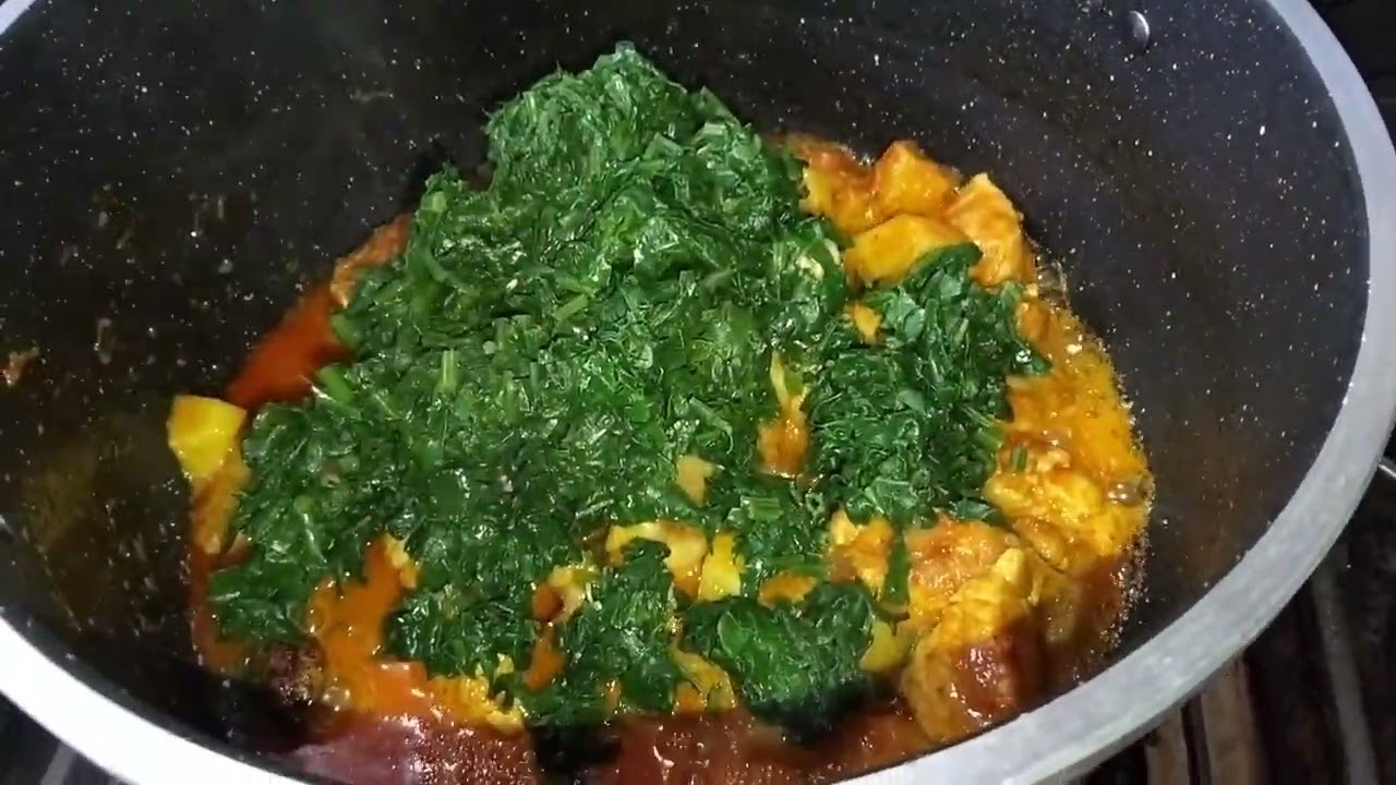 Aloo palak chicken recipe