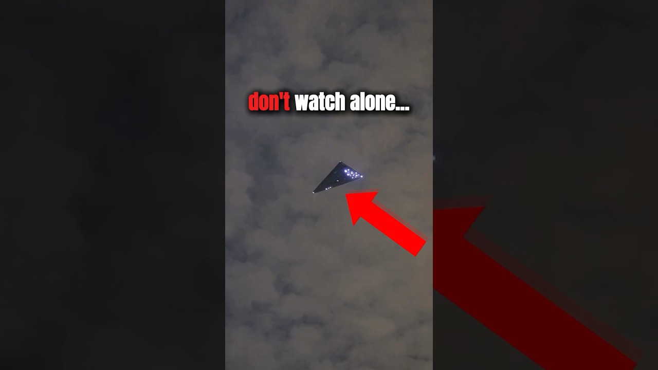 Triangular UFO Caught During Lightning Storm