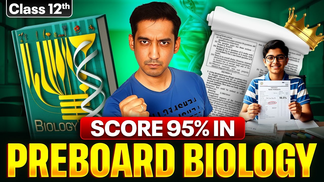 10 Days = 95% in Biology!🔥 Preboard Strategy for Class 12 | Sourabh Raina | CBSE 2025-26