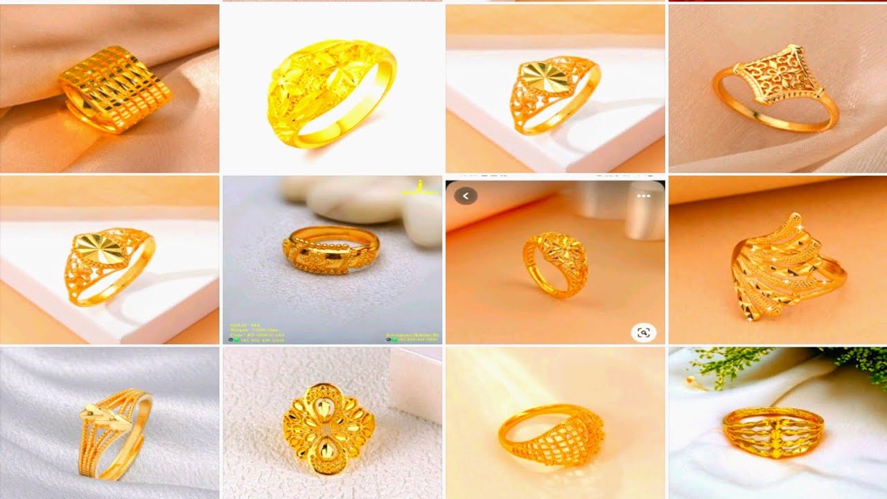 22k gold latest ladies ring collection||new gold jewellry designs||usjewellryworld||