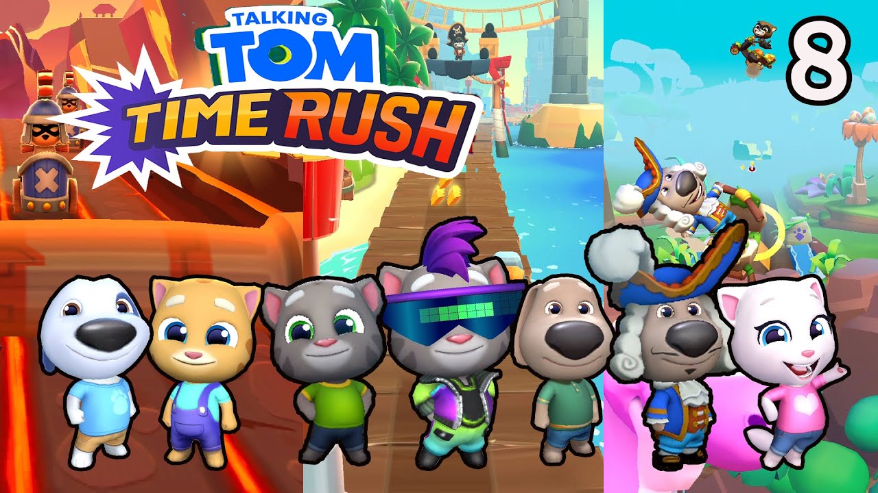 Talking Tom Time Rush Gameplay Walkthrough Unlock Level 129 - 142 (FHD) Fullscreen