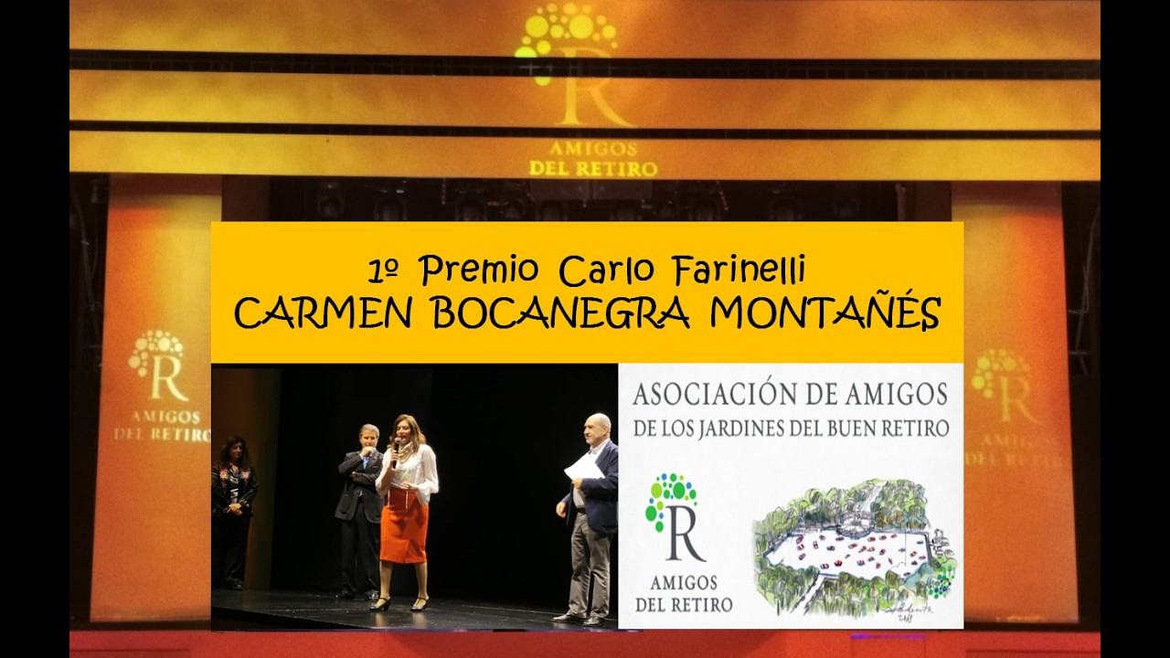 Carmen Bocanegra Montañés  PREMIO CARLO FARINELLI