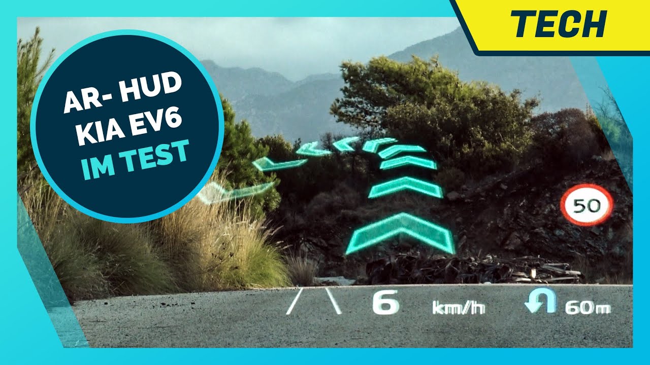 Kia EV6: Augmented Reality Head-up-Display im Vergleich mit VW und Mercedes AR HUDs