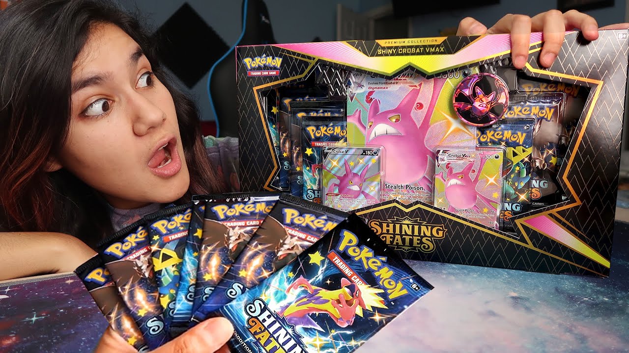 CAN WE PULL IT? Pokémon Shiny Crobat VMax Premium Collection Box Opening!