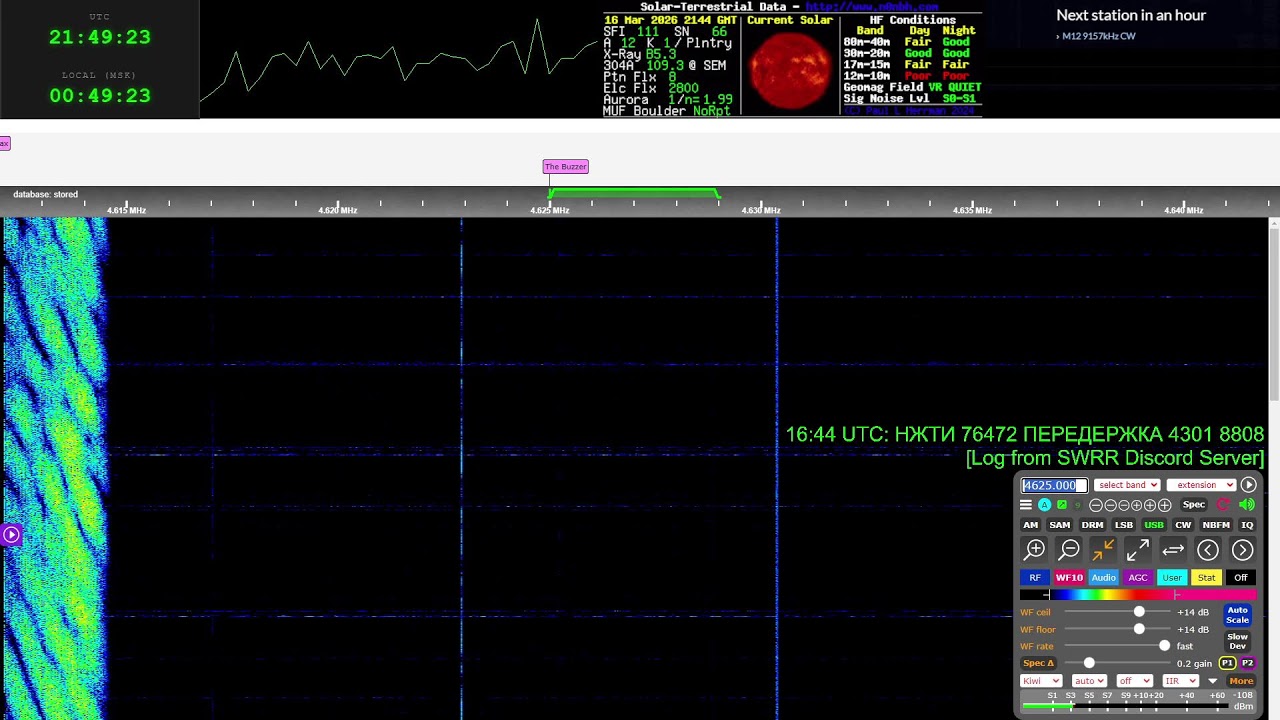 UVB 76, A.K.A The Buzzer [4625kHz]