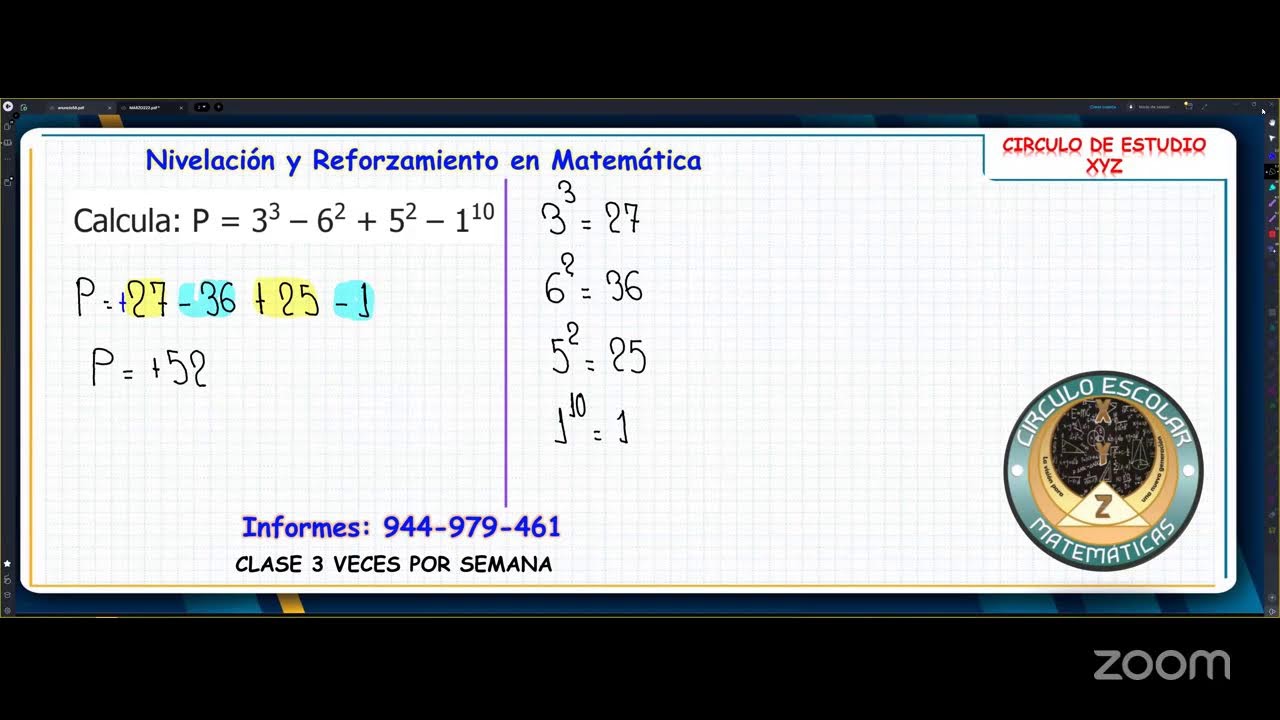POTENCIACIÓN - ÁLGEBRA