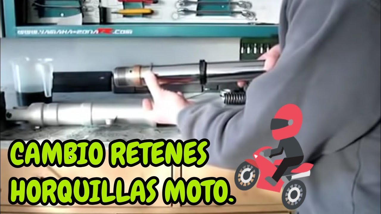🔧BRICO  CAMBIO RETENES EN HORQUILLAS DE MOTO.🏍️