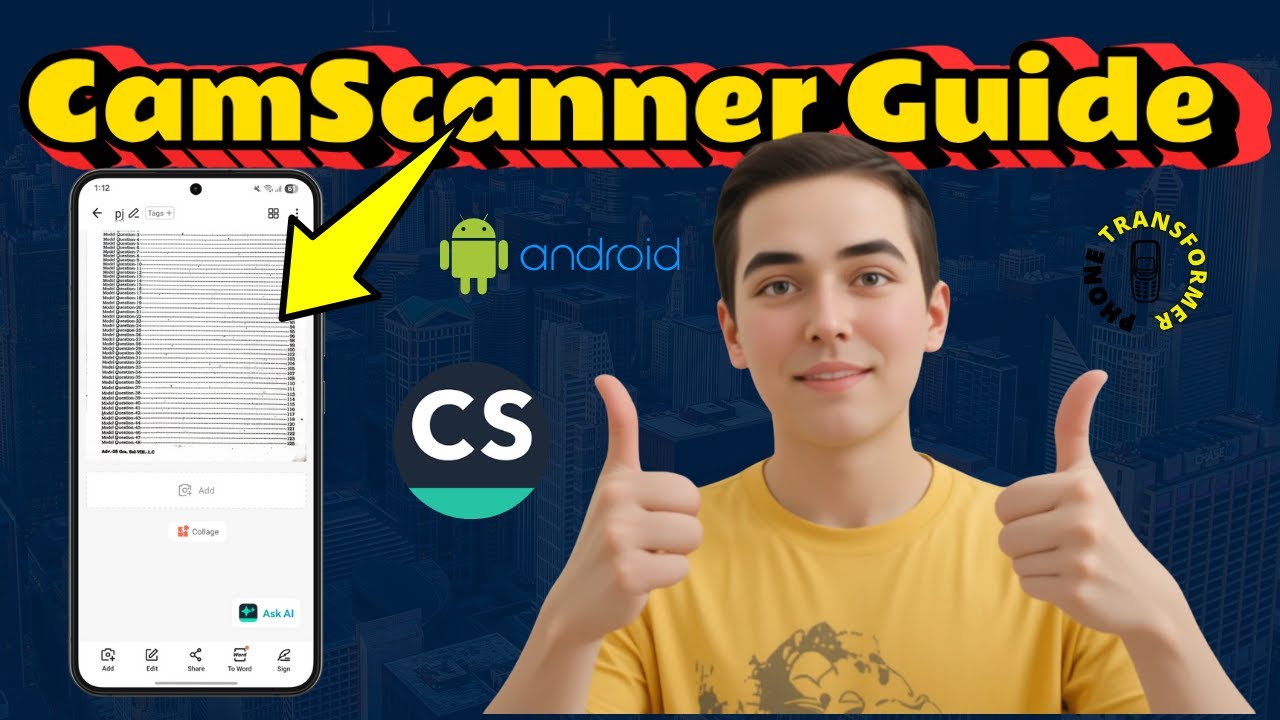 Как использовать CamScanner для сканирования и создания PDF-файла