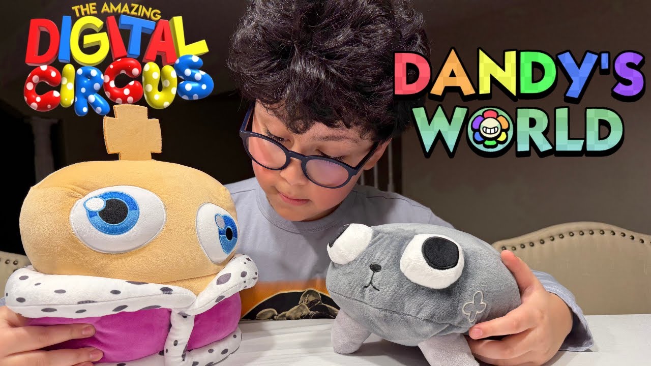 Вот и он! Dandy's World Pebble (1-е издание) и Amazing Digital Circus Kinger Pillow Plush.