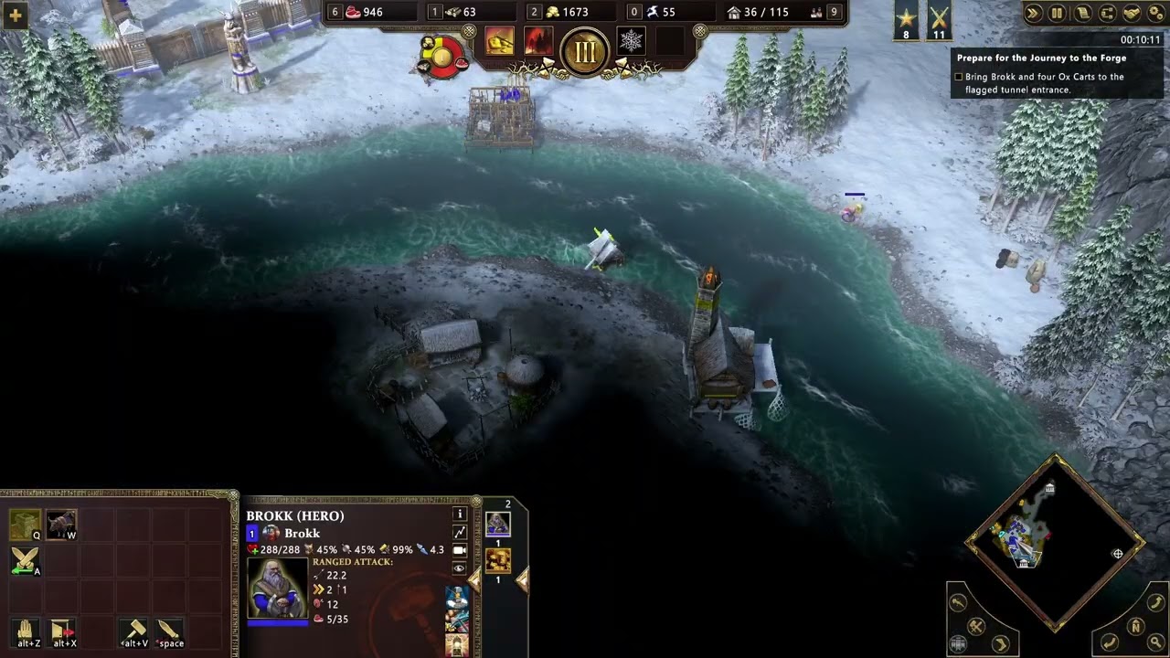 Age of Mythology Retold &mdash; The Golden Gift, миссия 1: Путешествие Брокка