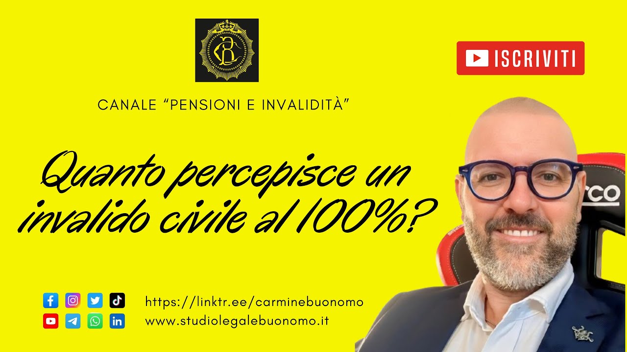 Quanto percepisce un invalido civile al 100%?