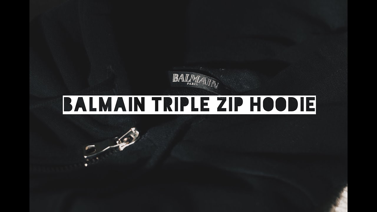 A Closer Look at: Balmain Triple Zip Hoodie + On Body