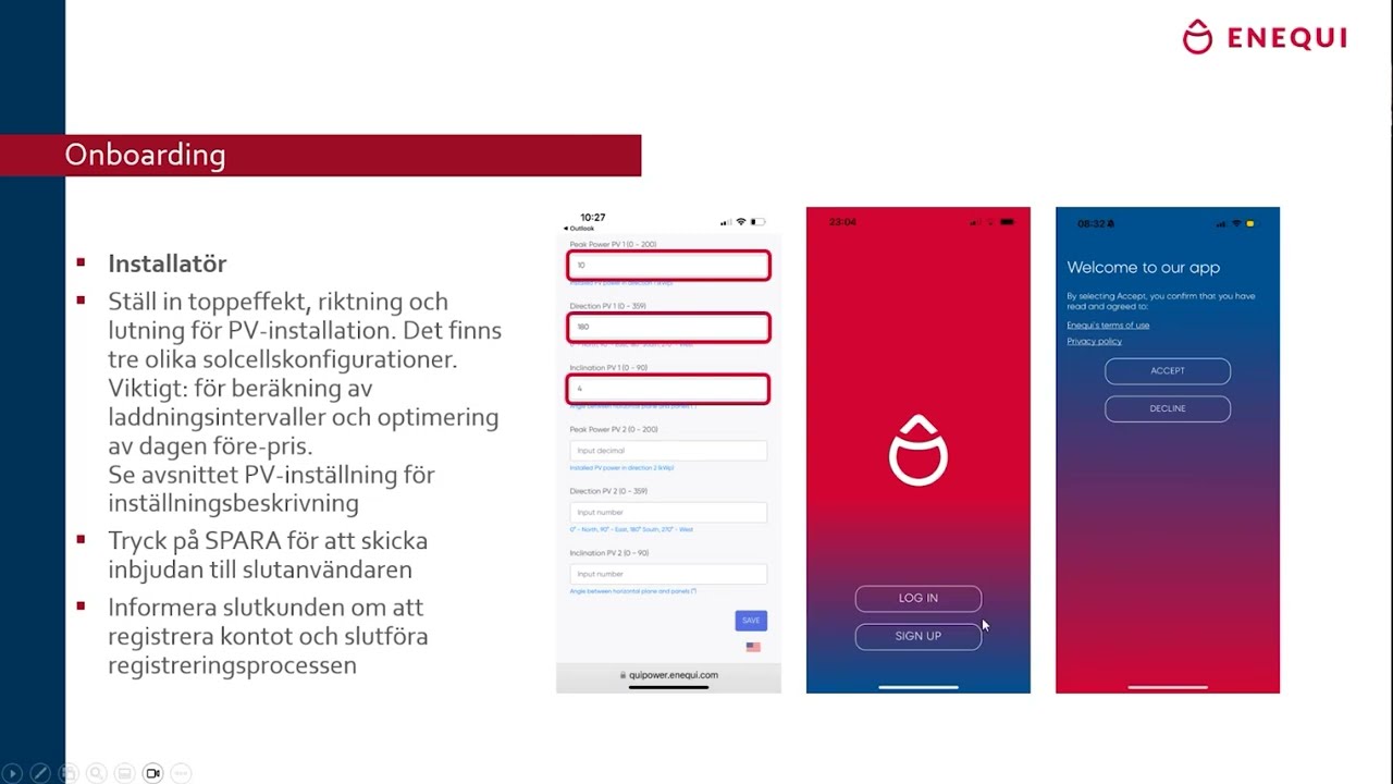 Onboarding-process för installatörer - Core