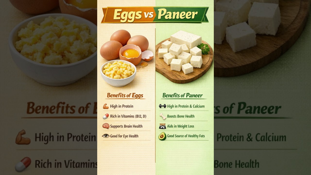 Egg Versus Paneer ! Egg Versus Paneer Protein ! Which Is Healthier