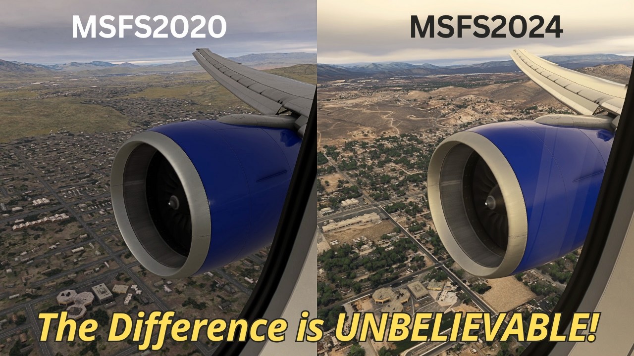 Which has Better Scenery? MSFS2020 or MSFS2024?