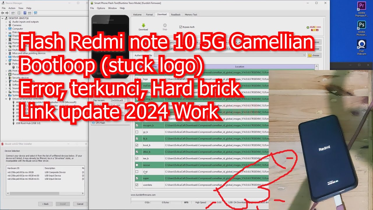 Flash Redmi Note 10 5G Camellian via SP FlashTool Work