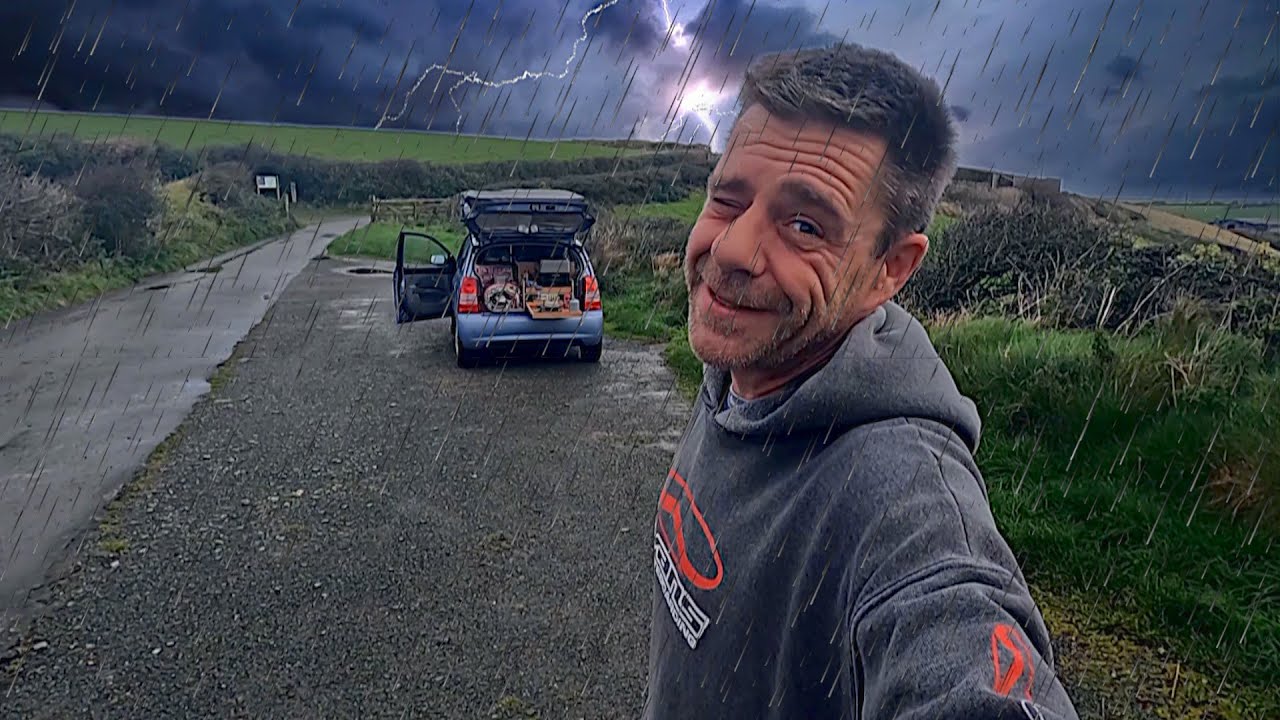 Heavy Rain And Massive Storms Car Camping in the South