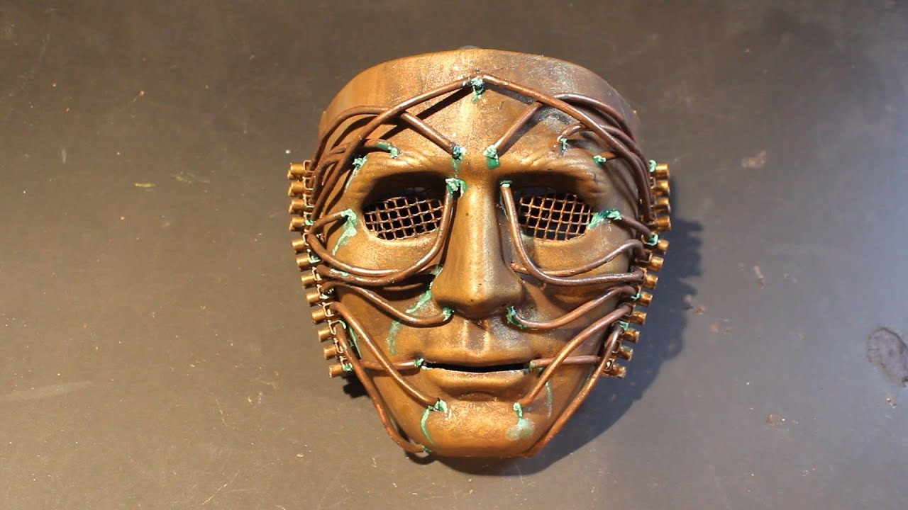 Brass and copper effect Steampunk mask