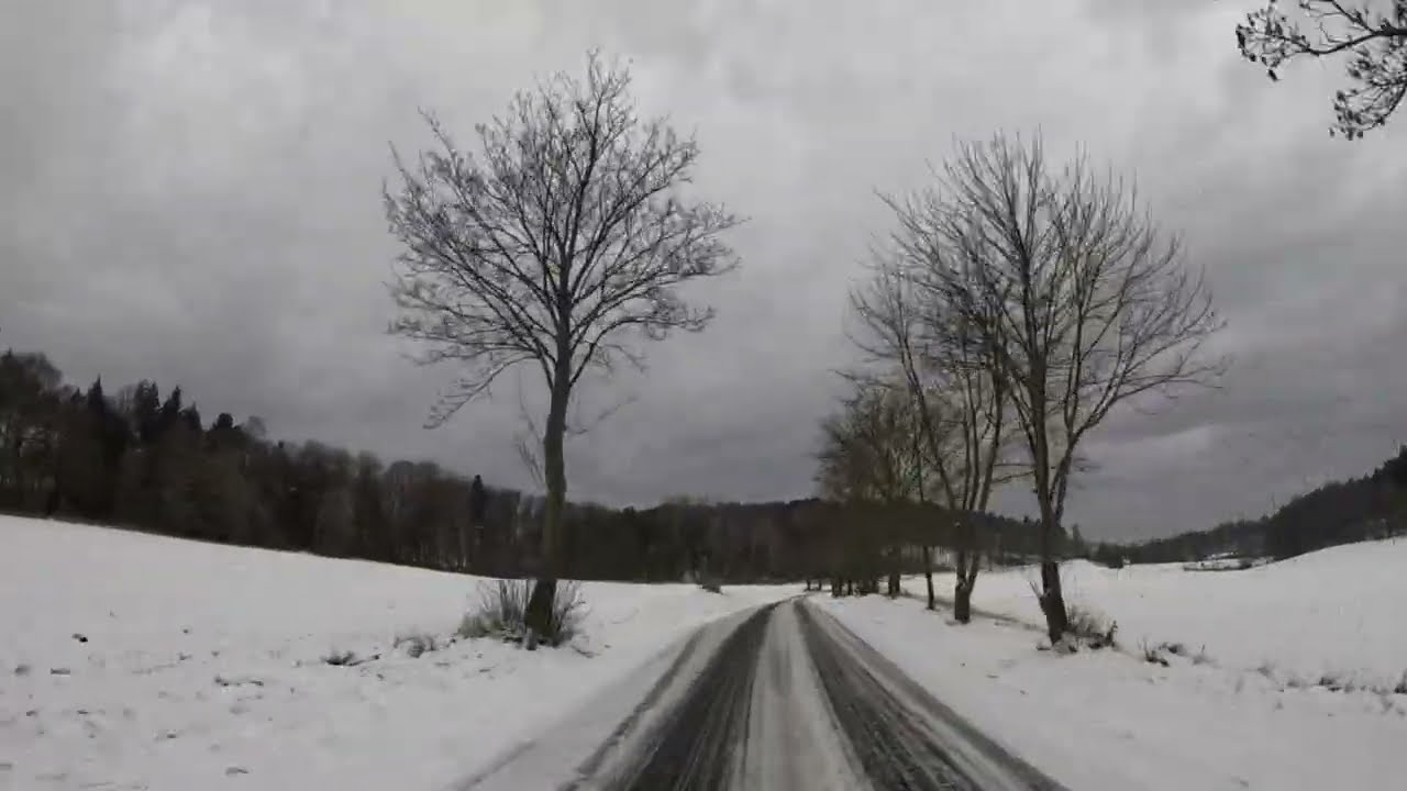 République Tchèque Routes enneigées Gopro / Czech Republic Snowy roads Gopro