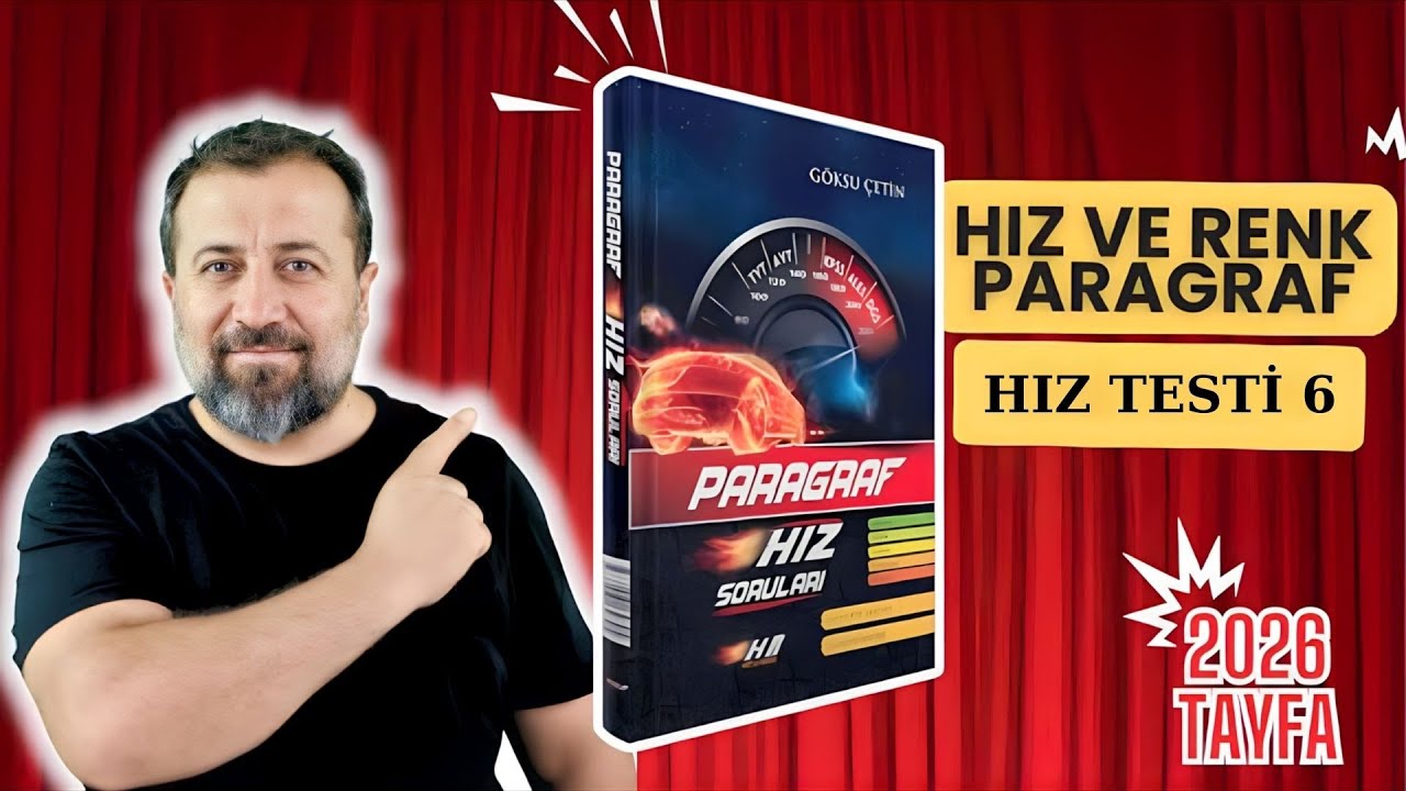 🏎️💨 PARAGRAF HIZ SORULARI - Hız Testi 6. Video Çözümü 🏎️💨