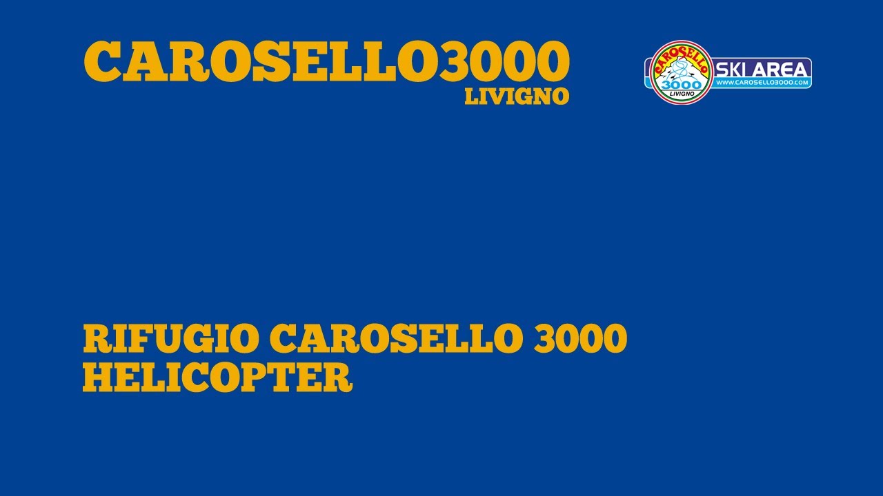 An eye on the slopes: Carosello restaurant from Helicopter