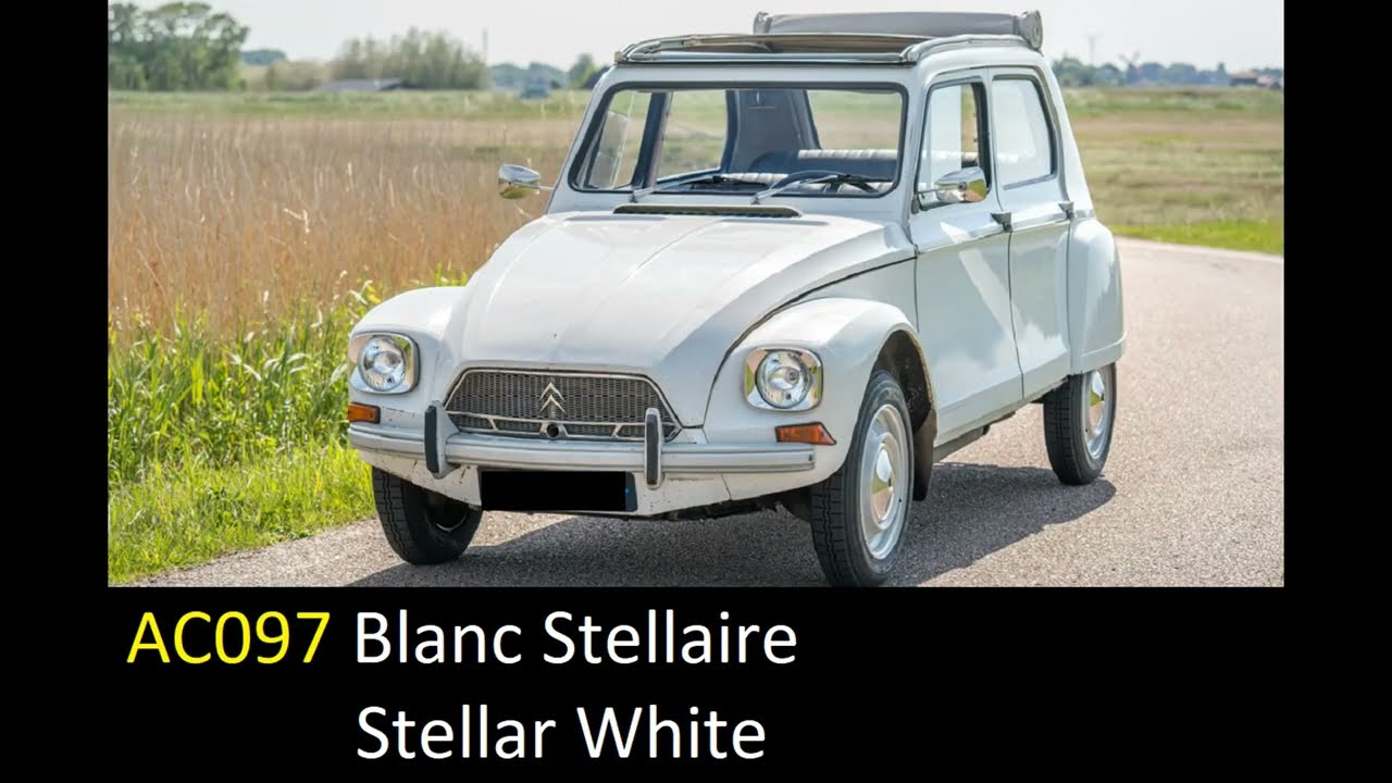 26. FACTORY COLORS CITROEN DYANE 1967 - 1983