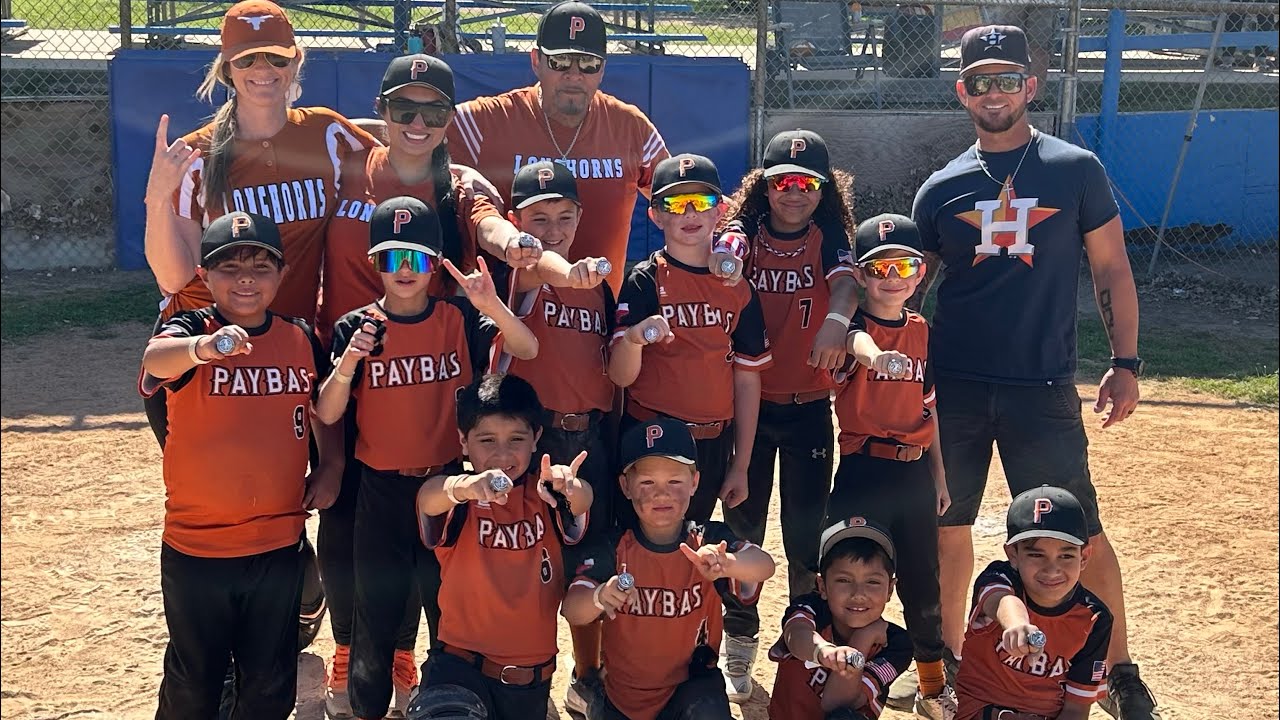8u Pony baseball Longhorns win over Pfire. 15-1. PAYBAS tournament