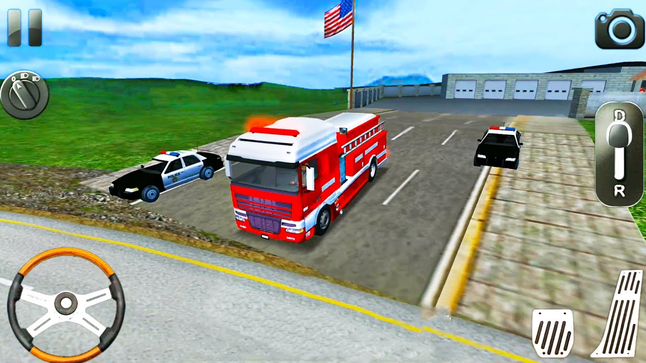 Firefighter Simulator 3D - Fire Engine Truck Driver - Android Gameplay