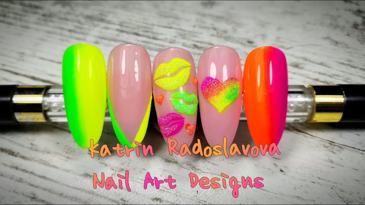 Easy Fluorescent Nail Art | Neon Nails | Easy Tutorial