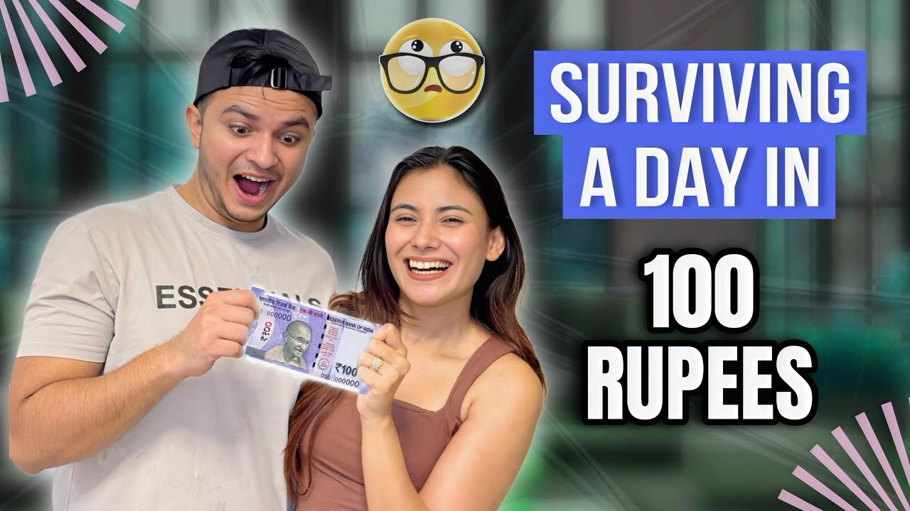 Surviving in just ₹100 for 24 hours 😵‍💫  Haalat hui kharab🤯 Tanshi vlogs